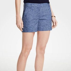 Ann Taylor Signature Chambray Shorts, sz 2